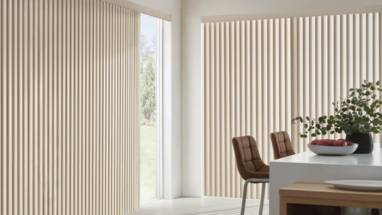 Cadence® Vertical Blinds from Hunter Douglas at the Blind and Shutter Gallery near Nashville, Tennessee (TN)